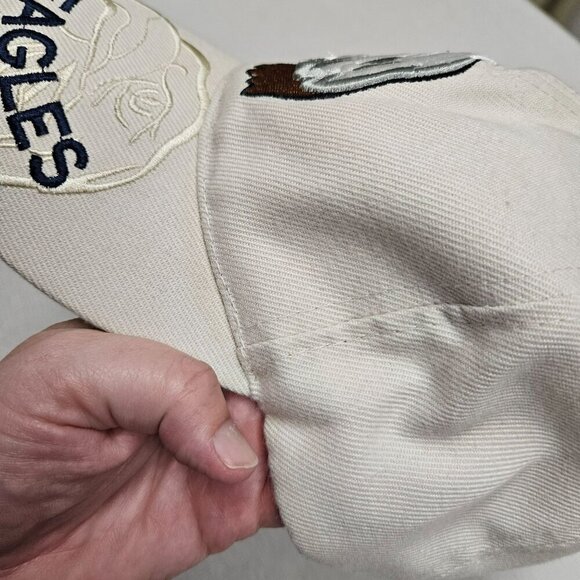 Embroidered Bald Eagle Hat - Adjustable Cotton Cap Beige‎ - Picture 3 of 10